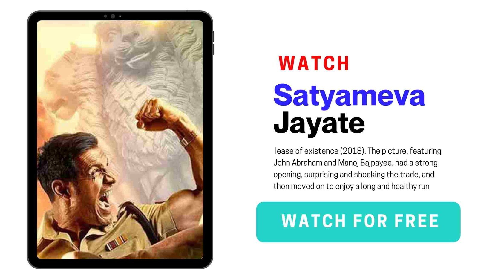 how to watch Satyameva Jayate 2 for free