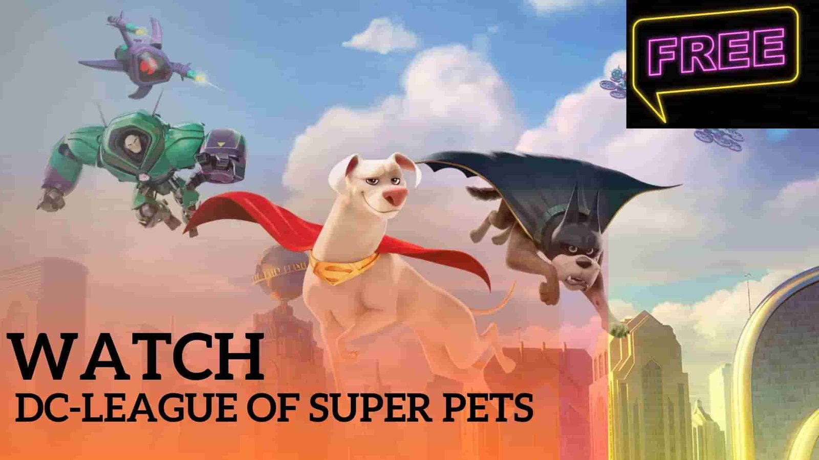 watch dc league of super pets online