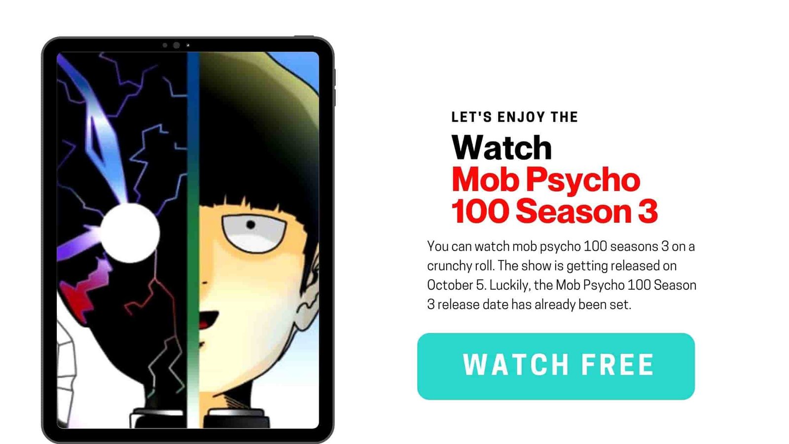 Watch Mob Psycho 100 Season 3
